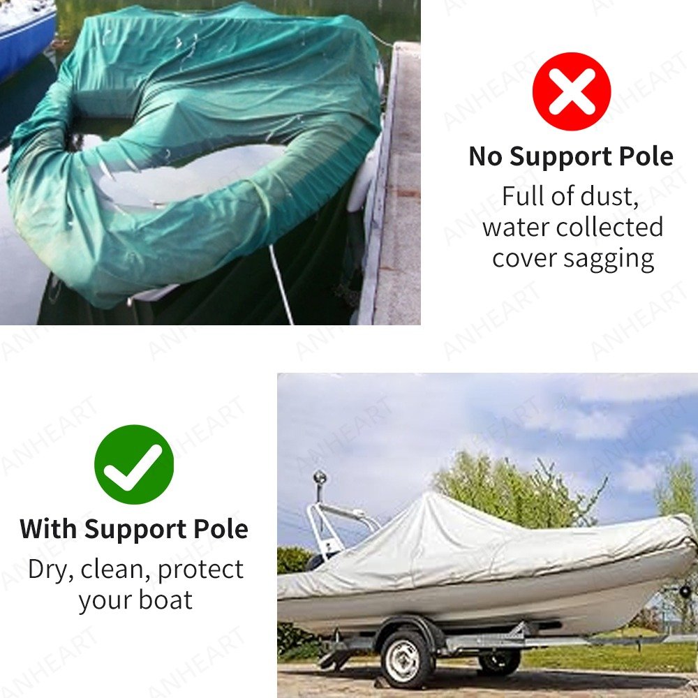 Adjustable Aluminum Marine Posts System Telescoping Boat Cover Support Poles