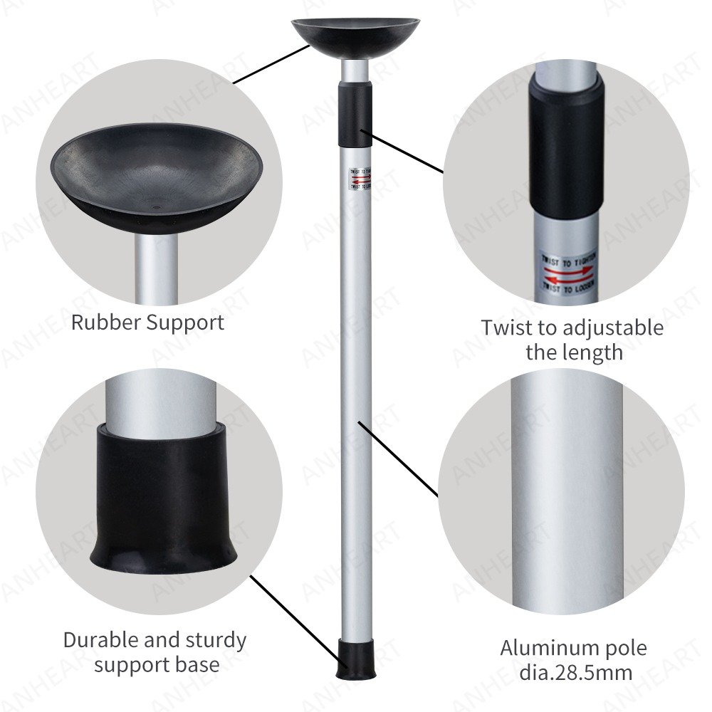 Adjustable Aluminum Marine Posts System Telescoping Boat Cover Support Poles