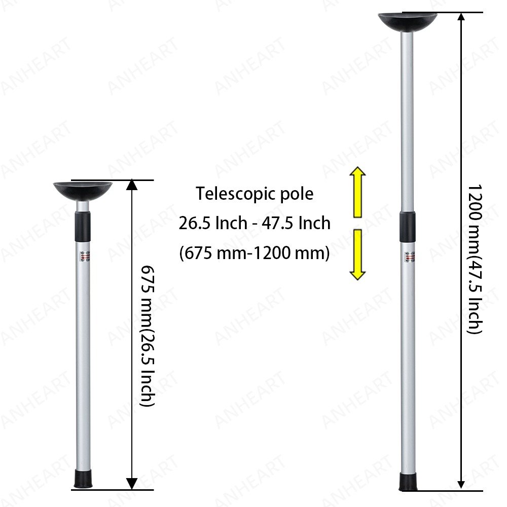 Adjustable Aluminum Marine Posts System Telescoping Boat Cover Support Poles