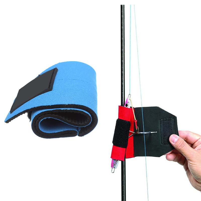 Neoprene Fishing Lure Wraps Durable SBR Neoprene Rubber Lure Wrap for Fishing Rod Saltwater Hook Covers Fabric Lure Protector