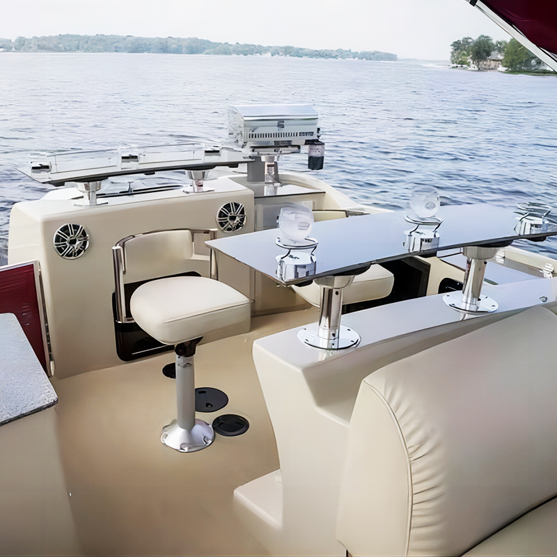 Allhouse Houseboat Boats Fiberglass Pontoon Boat Cover Luxury Yacht Lakes & Rivers Pontoon Boat