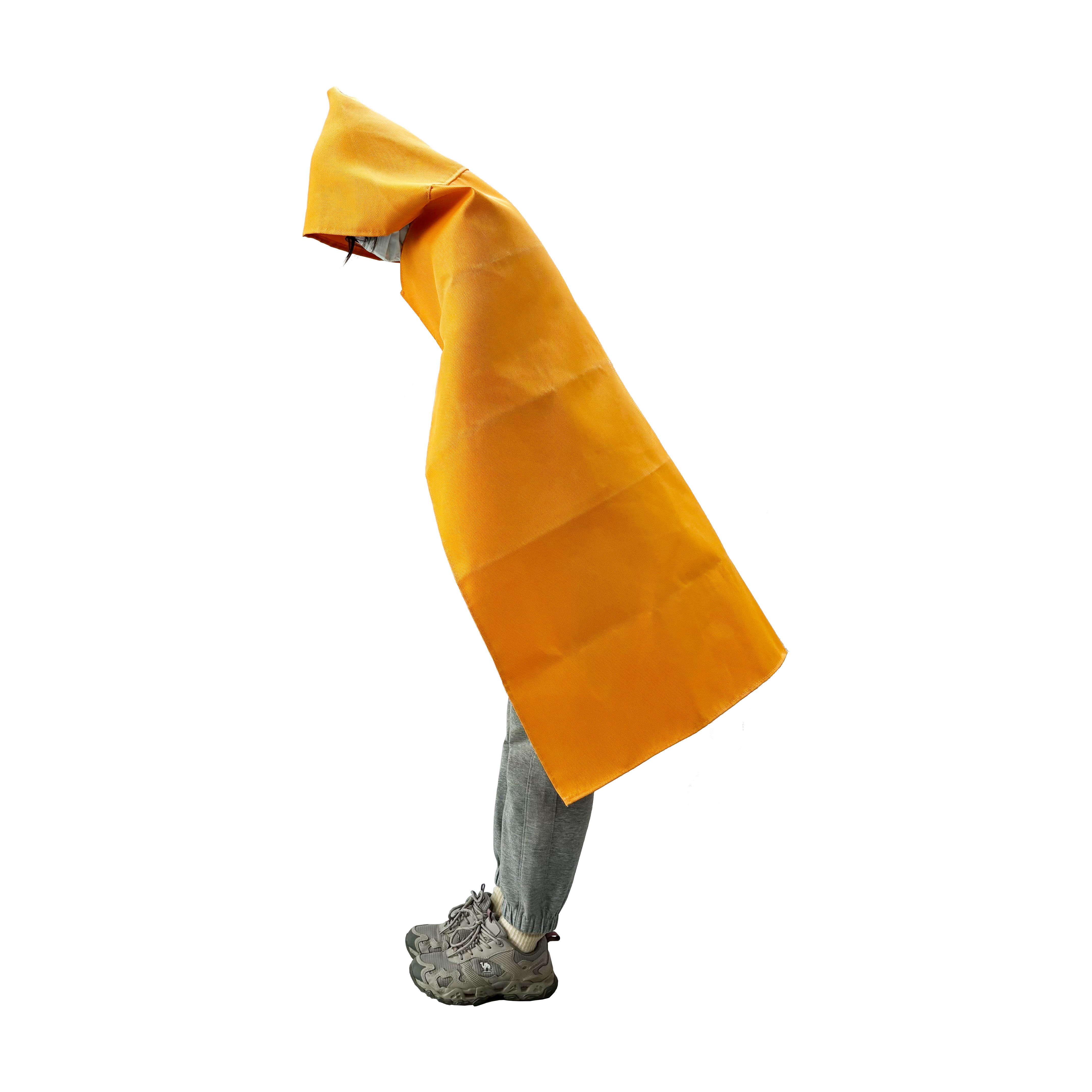 Manufacturer Provide Fireproof Cloak Silicone Coated Cape Fire Fighting Emergency Equipment Public Safety