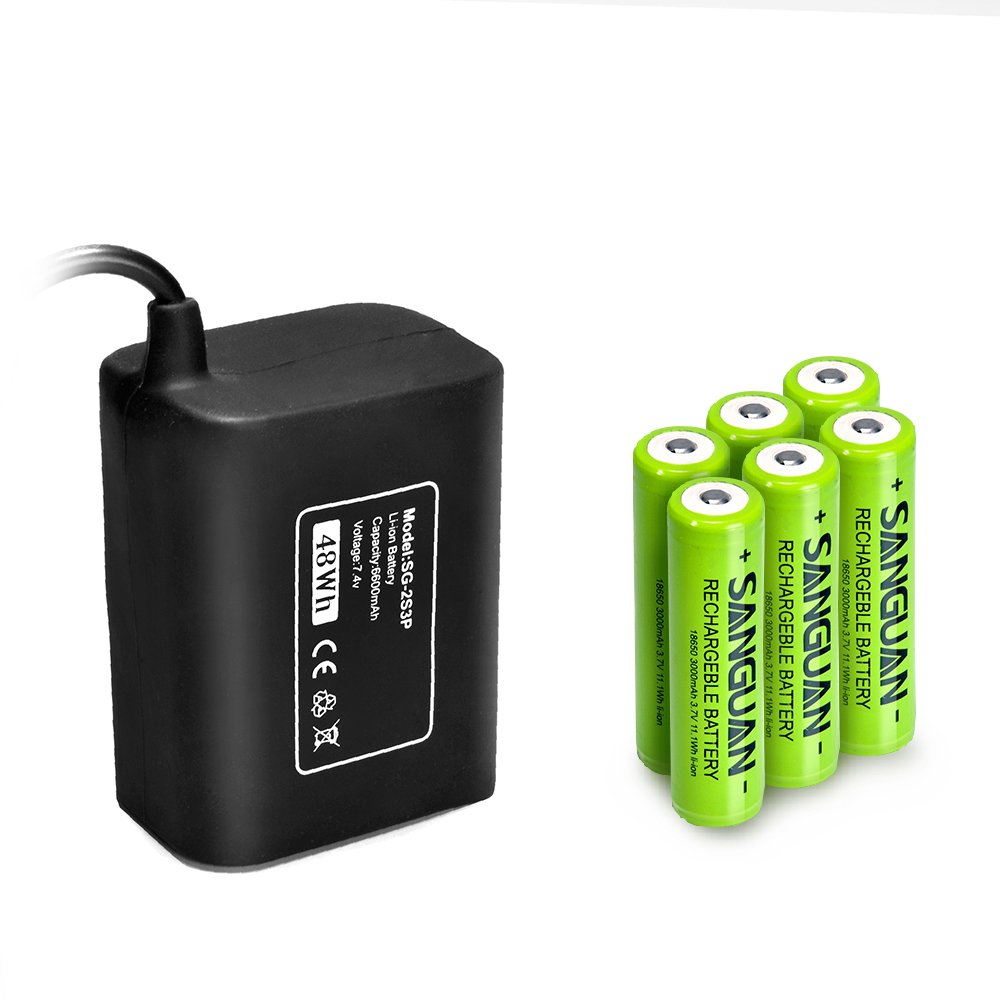 8.4V 6600mAh 18650 Lithium Ion Rechargeable+Batteries Batteries Li-Ion Barttery Rechargeable Battery