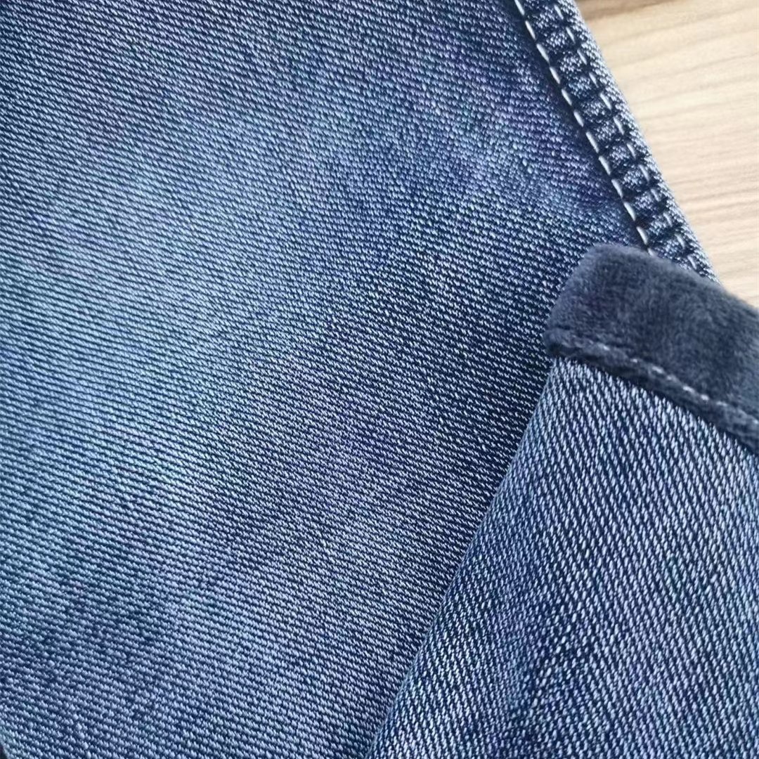 High Elasticity 98cotton 2spandex Denim Fabric Autumn and Winter Star Pattern