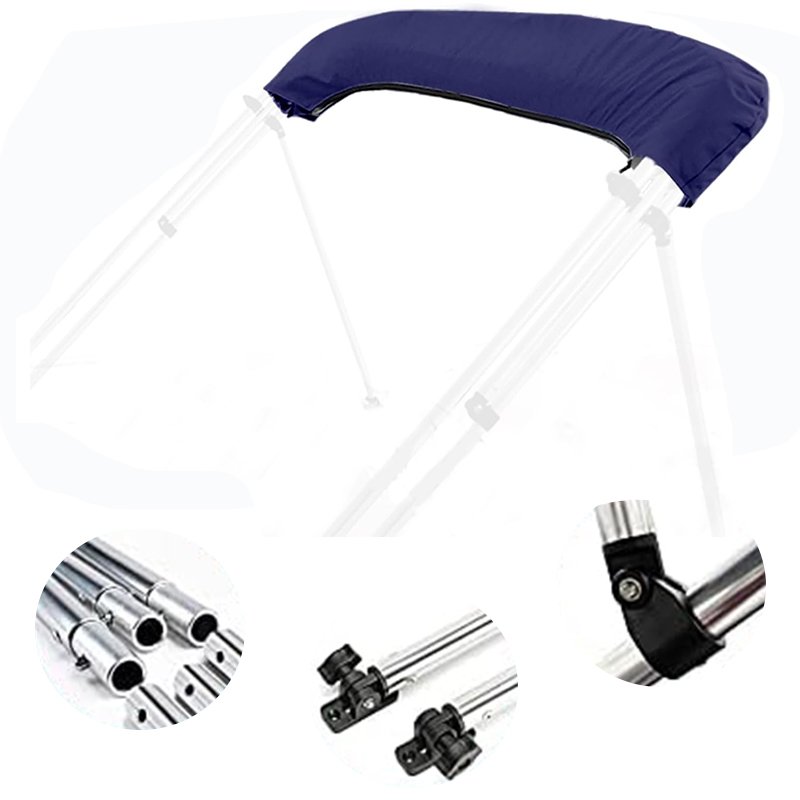 Marine Boat Bimini Tops Waterproof UV Proof Durable Boat Canopy Covers Stainless Steel Durable Bimini Top Boat