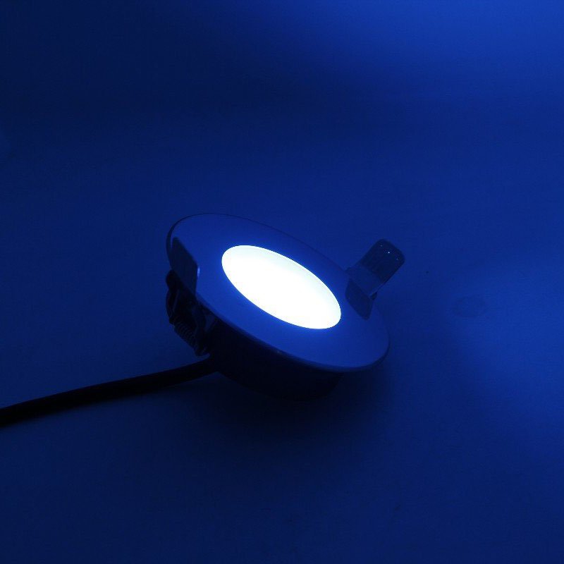 12-24V Aluminum RGBW White Marine LED Down Light Recessed Ceiling Light for Boat RV Interior Cabinet Lighting