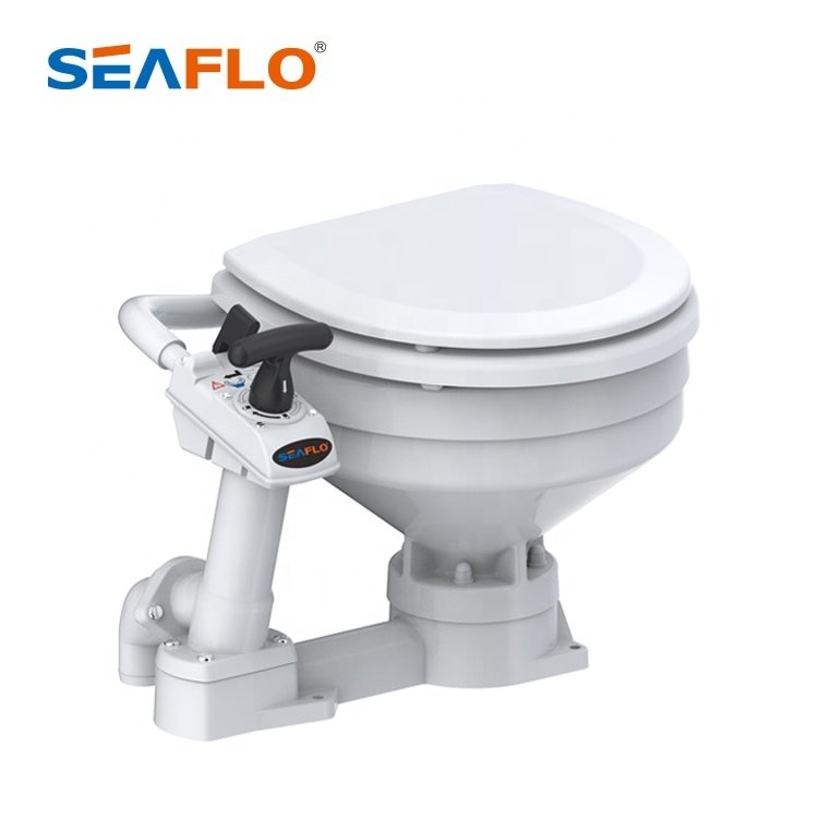 SEAFLO Manually Operated Marine Toilet for Yacht