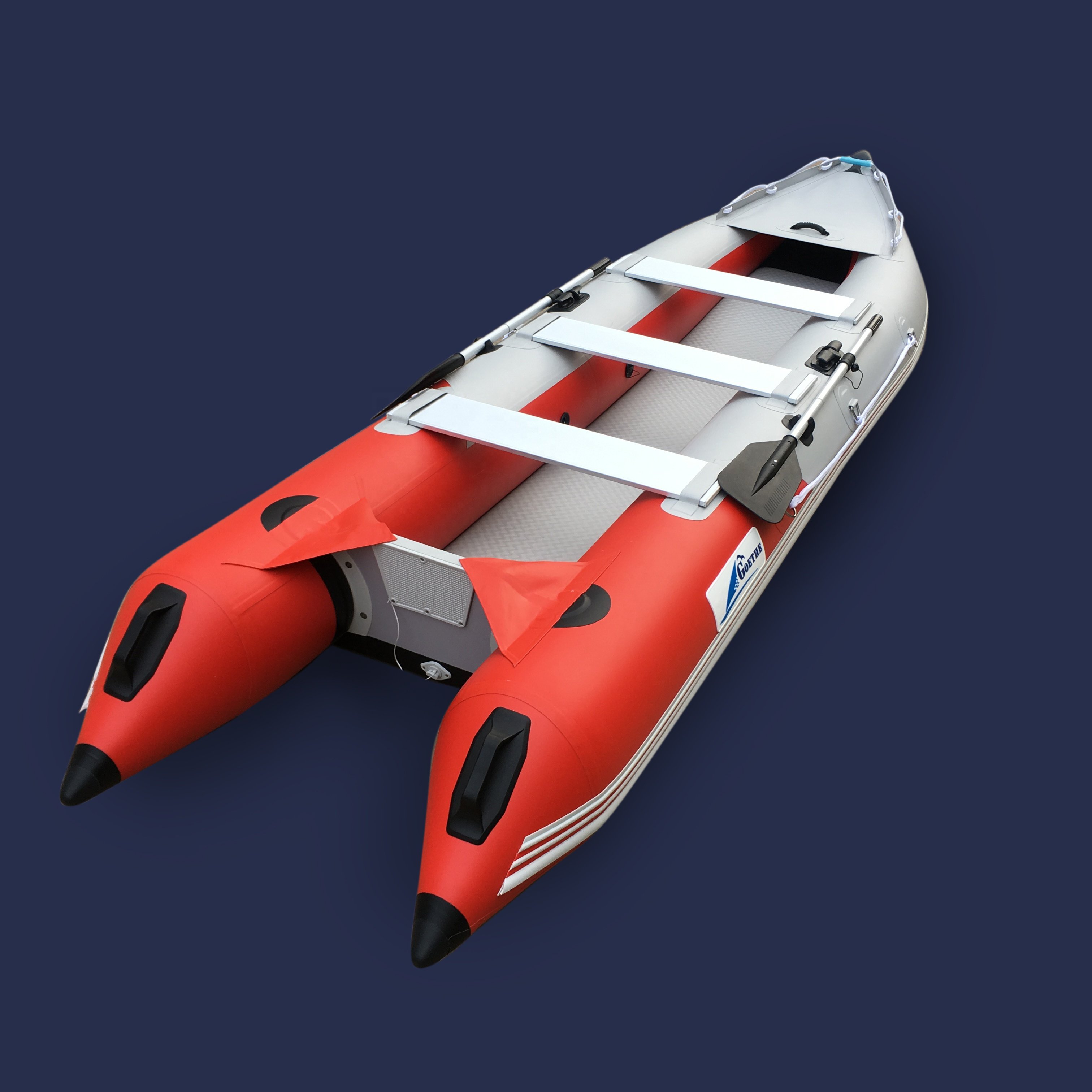 Goethe Goboat GTK410 13.5ft Innovation Fishing Inflatable Kayak 2 Person Fishing Camping Inflatable Boat Fishing Kayak