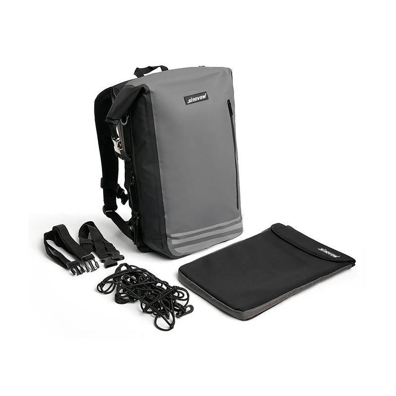 30l Rolltop Backpack Waterproof Motorcycle Backpack With Detachable Laptop Cover
