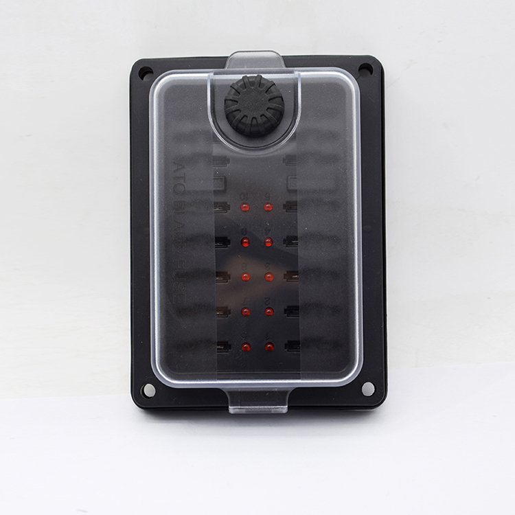 10 Way Fuse Box Blade Fuse Block With LED for Automotive Car Marine Boat
