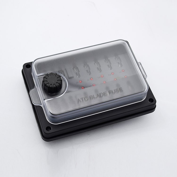 10 Way Fuse Box Blade Fuse Block With LED for Automotive Car Marine Boat