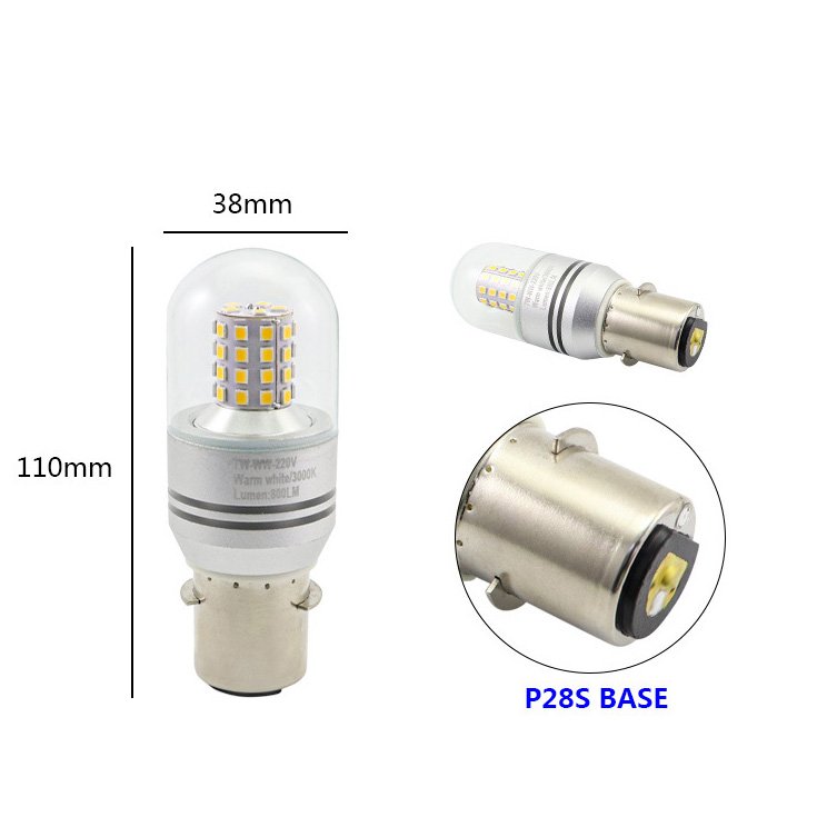 10-30VDC 85-260VAC 7W Waterproof Led Bulb 24V LED Marine Navigation Light P28S Led Marine Light