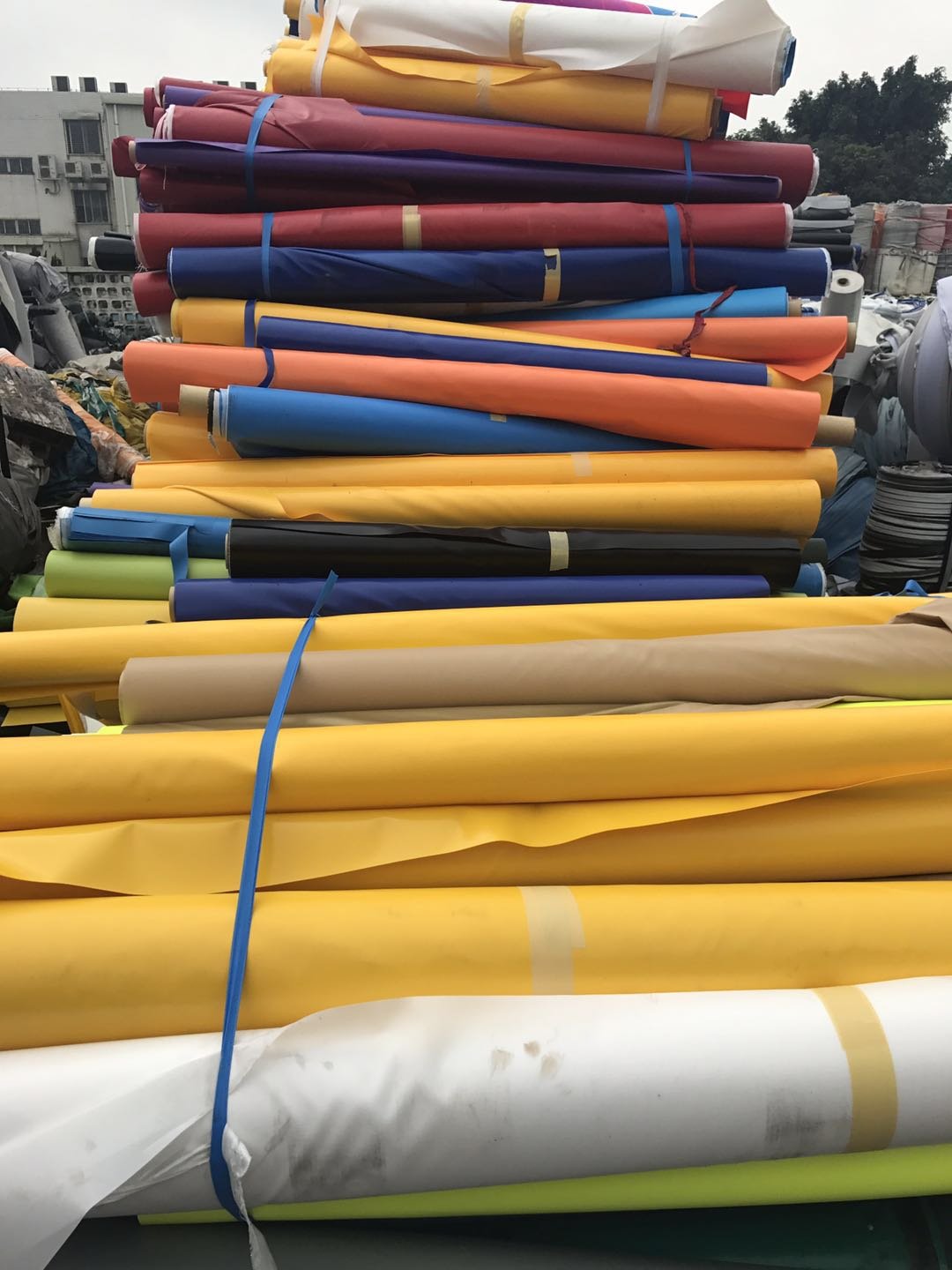 China Suppliers Plato High Quality Cheap PVC Anti Uv Coated Tarpaulin for Tent for Cover for Bags off Grade C Grade Stocklot