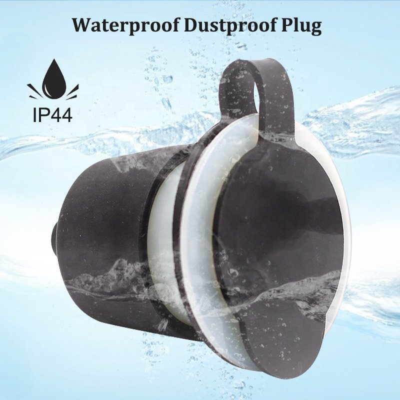 Waterproof Industrial Grade NEMA 5-20 Flanged Inlet 20 Amp 125 Volt 3-Prong Male Flanged Inlet with Cover