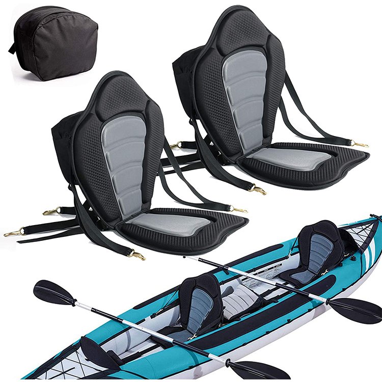 Customized Logo Removable Soft Comfortable Light Weight Folding Adjustable Paddle Board Canoe Kayak Boat Backrest Seat Cushion
