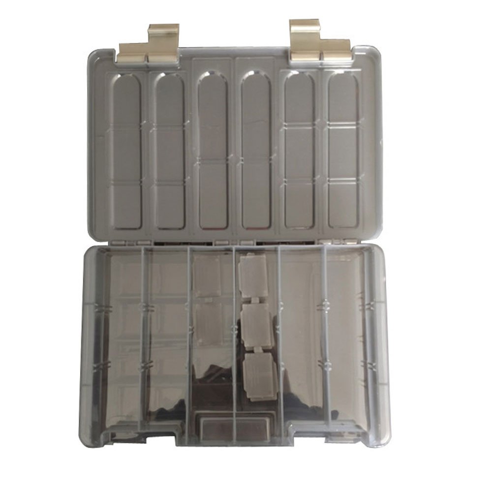 Two-tier Tackle Box Adjustable Divider Create More Compartments Fishing Tools Lure Box Semi Transparent Cover Utility Tackle Box