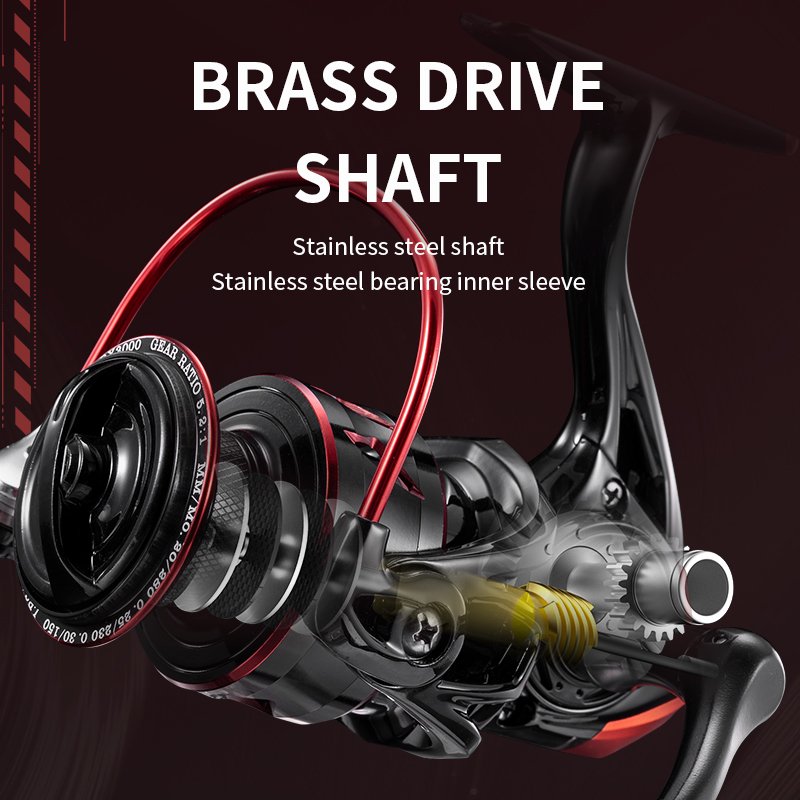Rooblinos CR Ultralight Metal Carp Reel Left and Right Hand Wheel Sea Saltwater Fishing Spinning Reel with Fake Bait for Sale