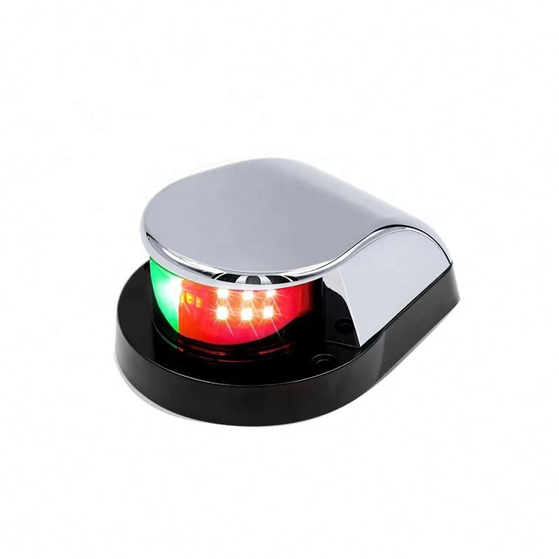 1 X LED Boat Navigation Lights 12V Red Green 2 in 1 Ship Sailing Lamp Running Lights for Marine Boat Yacht Waterproof