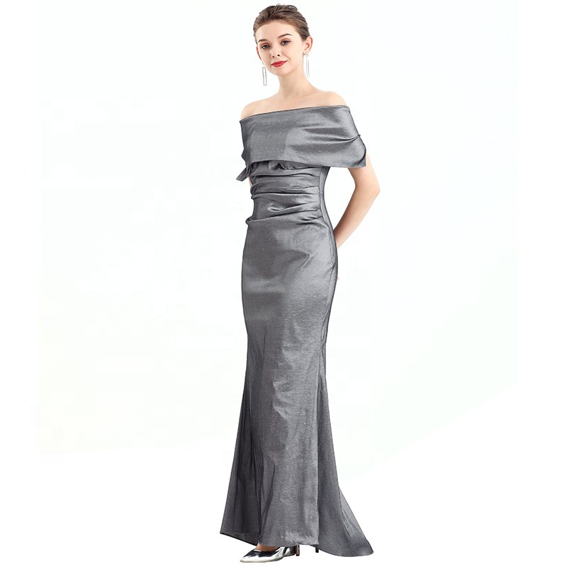 D111 Evening Dresses Noble High Quality One Shoulder Fashion Elegant Off Shoulder Long Prom Gowns Dresses Women