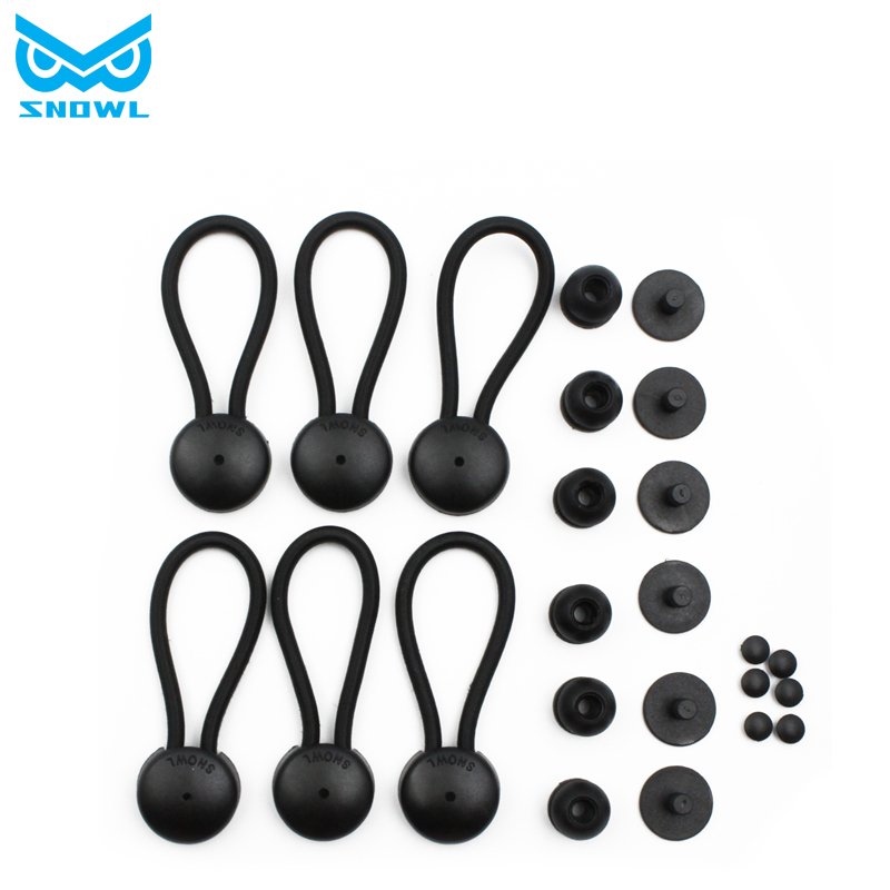 Snowl Fastener Shock Cord Knob with Black #Stay Put#