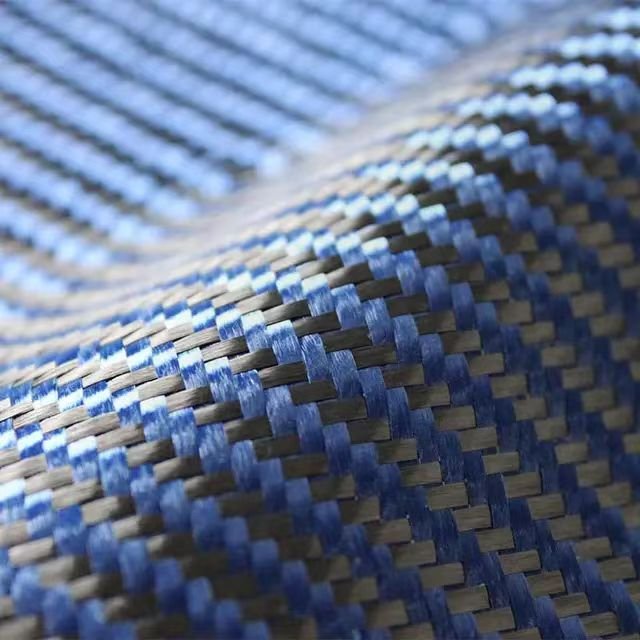 High Quality Custom Carbon Fiber Cloth Aramid Carbon Fiber Blend Fabric