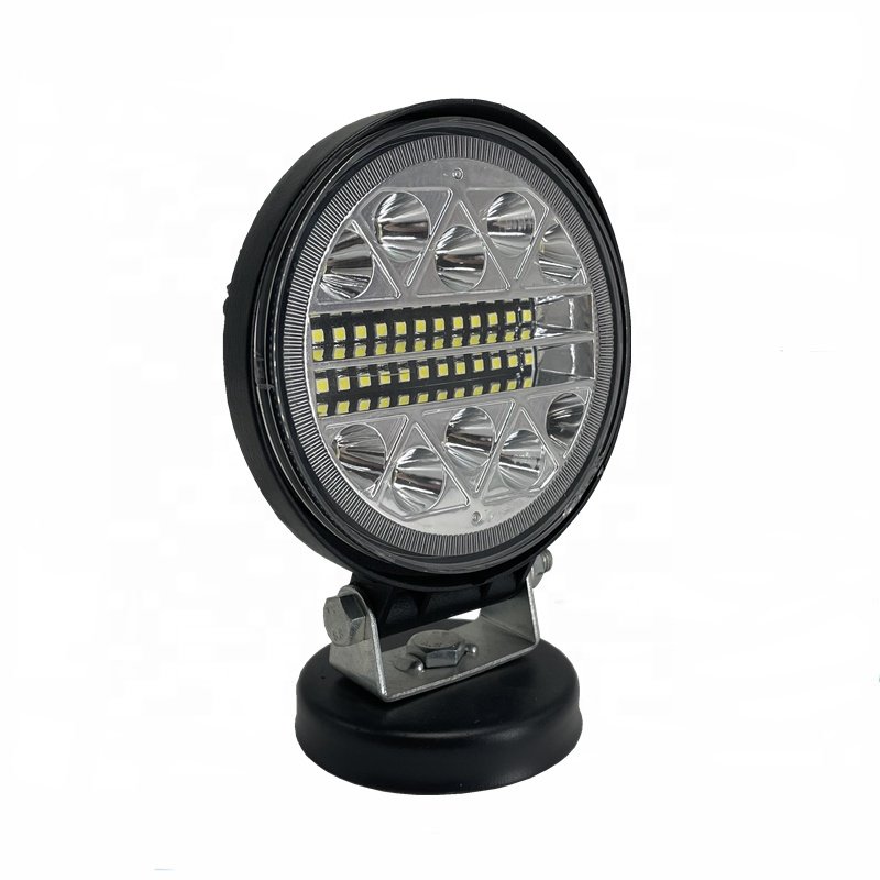 Offroad 4 Inch Round 102W Automobile LED Work Light 4x4 Headlight Driving Lamp for Car SUV Jeep Truck Tractor Boat