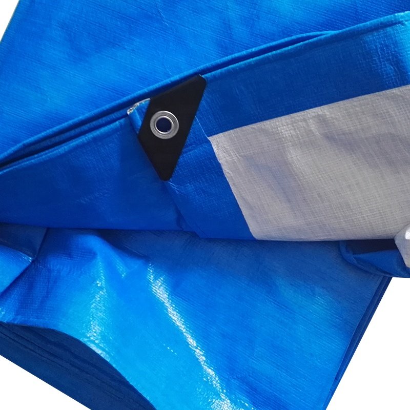 MILLION 180gsm Blue and White Custom Pe Polyethylene Tarpaulin Roof Sheeting Blanket Fabric Carport Tarp Boat Cover Sheet