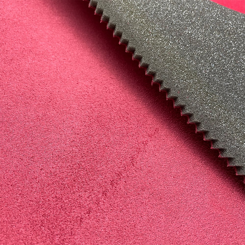 Custom 190gsm Suede Headliner Fabric Suede Bonded Fireproof Foam Sponge Car Truck Auto Seat Cover Roof and Panel Lining Fabric