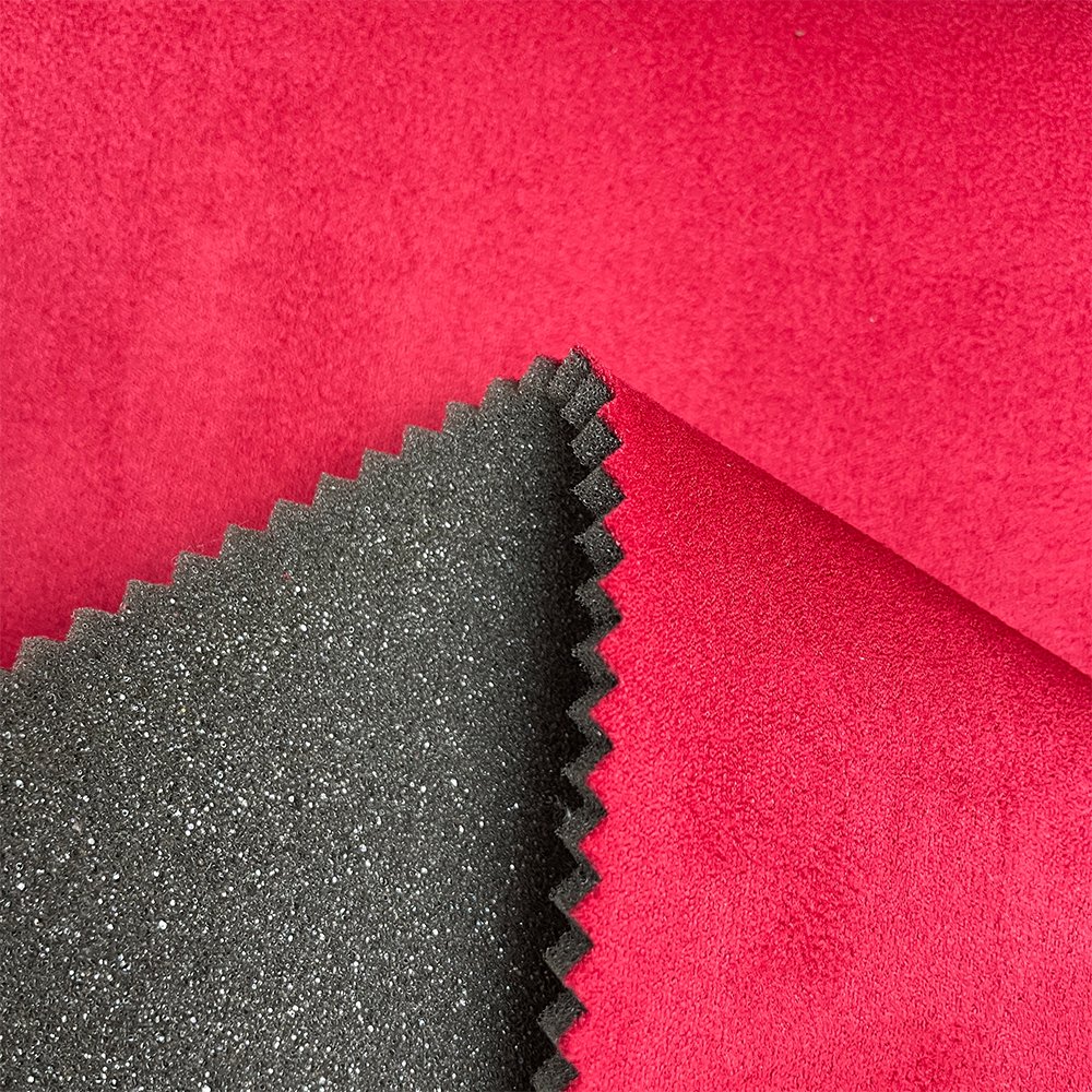 Custom 190gsm Suede Headliner Fabric Suede Bonded Fireproof Foam Sponge Car Truck Auto Seat Cover Roof and Panel Lining Fabric