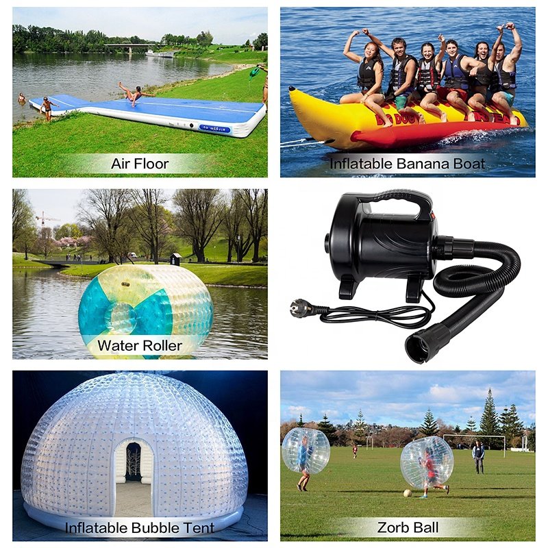 1200W Fast Inflating Deflating Electric Inflatable Air Pump Sealed Inflatables Boats Balloon Water Toys Air Track Tent Blower