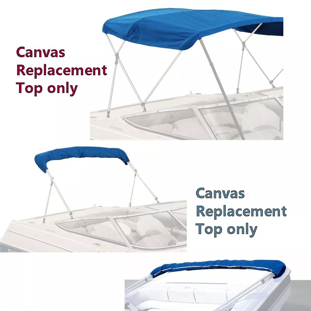 Quick Release 600D Marine Grade Waterproof Sun Shade Boat Canopy Bimini Top Boat Shade Canopy Boat Bow Shade Bimini Roof