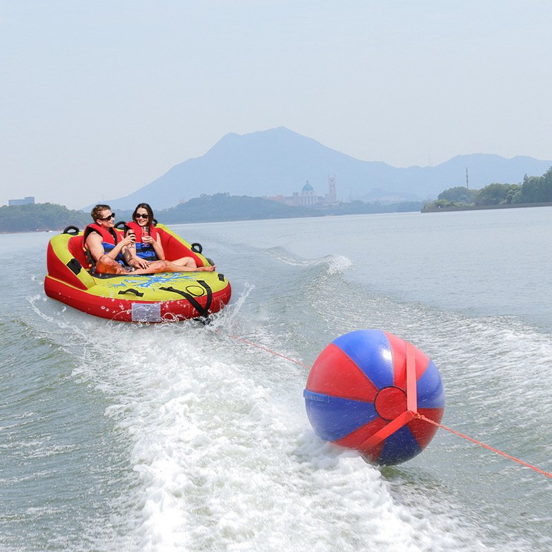 HIFUN Custom New Design Good Quality Water Sport Games Inflatable Flying Ski Towable Tubes for Boating