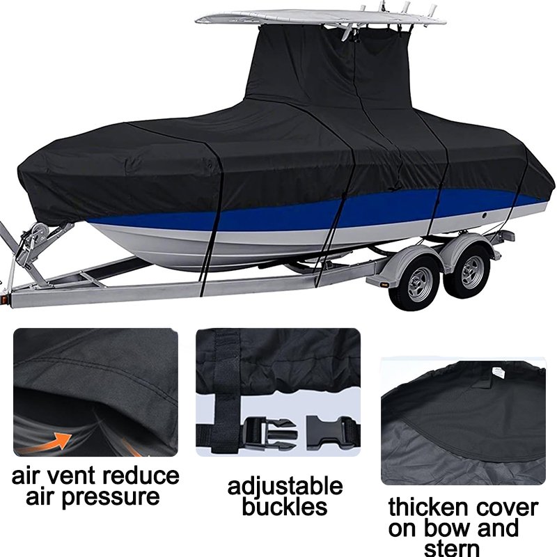 Wholesale Price Gray Heavy Duty Marine Grade Boat Cover Waterproof Dustproof Uv Protect Boat Cover