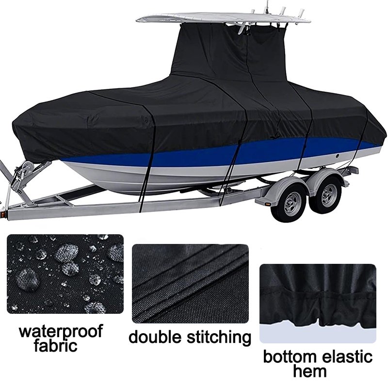 Wholesale Price Gray Heavy Duty Marine Grade Boat Cover Waterproof Dustproof Uv Protect Boat Cover