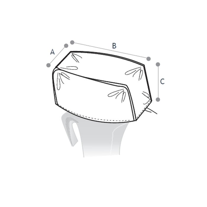 Premium Cover for Boat - Lower Edge with Adjustable Elastic Closure for Better Adherence to the Engine