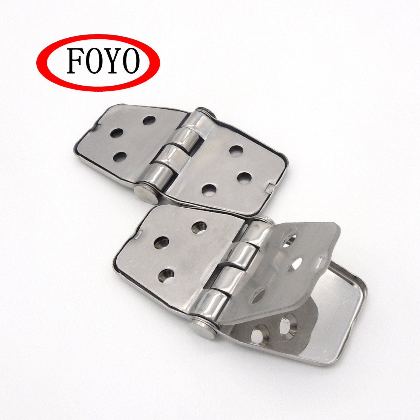 FOYO Brand 37 X 56mm 316 Stainless Steel Hinges With Covers to Conceal Screws Marine Boat Hinges With Factory Price