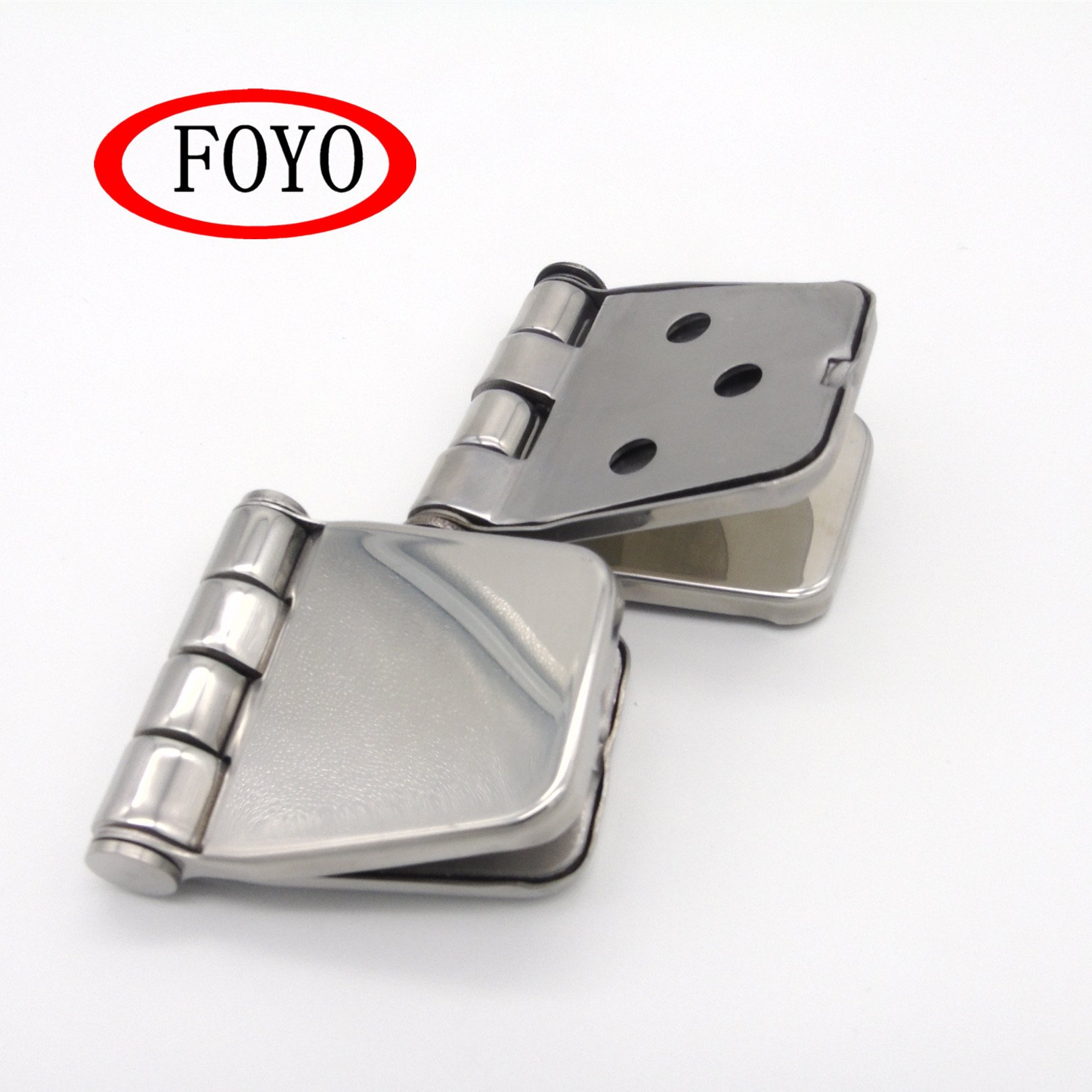 FOYO Brand 37 X 56mm 316 Stainless Steel Hinges With Covers to Conceal Screws Marine Boat Hinges With Factory Price