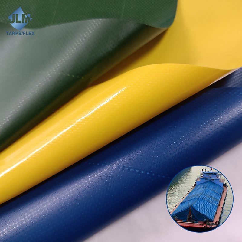 Heavy-Duty Tarp Thick Cover Sturdy PVC Waterproof Tarp for Canopy, Roof Tent, Boat, Patio, Pool