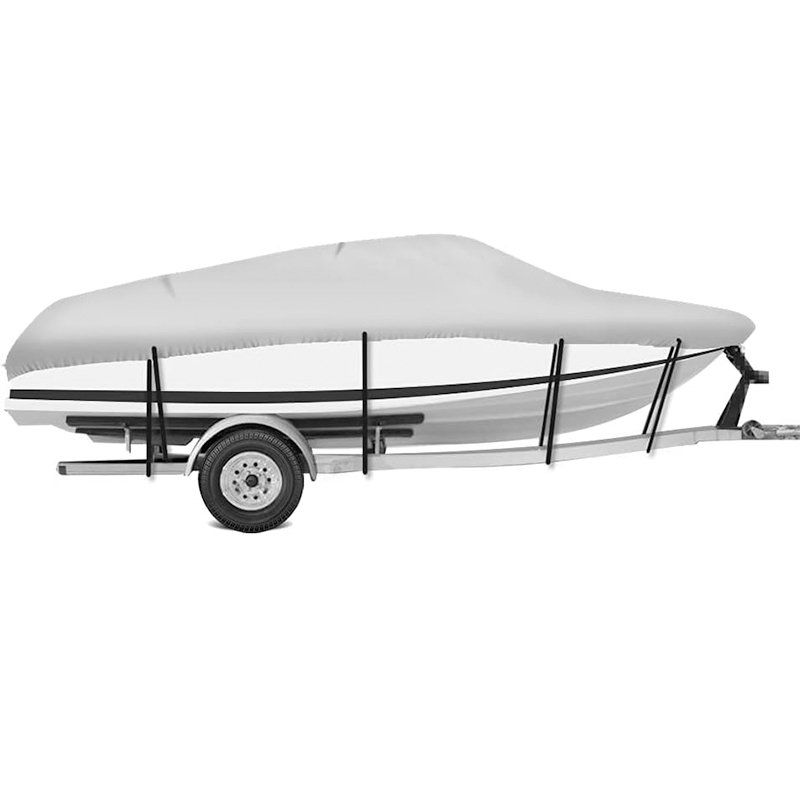 Wholesale Durable 600D Polyester Boat Cover Custom logo Outdoor Waterproof and UV Resistant Universal Boat Cover