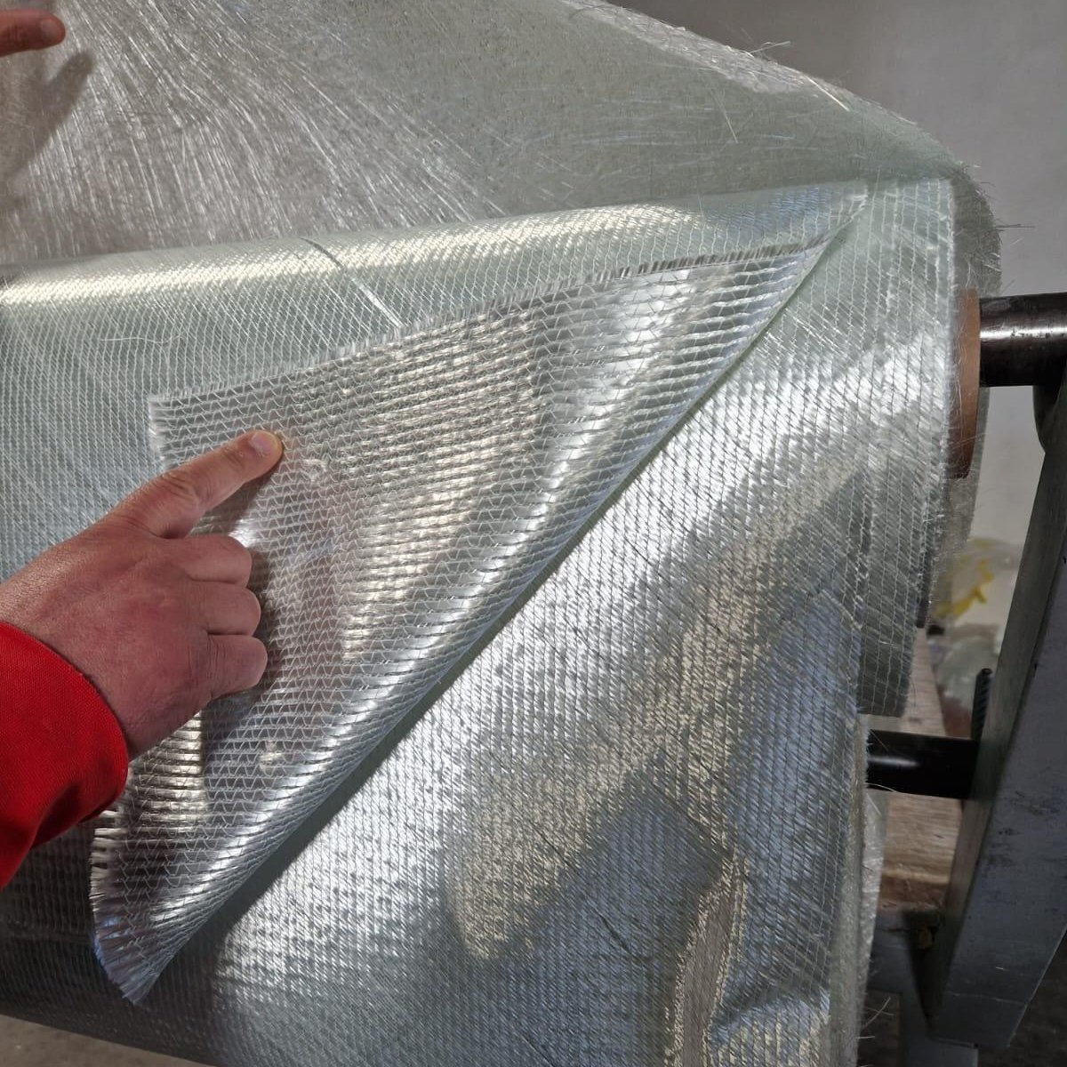 +45/0/-45 Degree 900gsm Stitched Fiberglass Non Crimp Triaxial Fabric ETTX900 for Vaccum Infusion