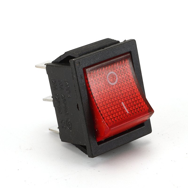 Hot New Products Precision-Made Kcd4-4 Pin With Light Red Cover Boat-Shaped Industrial Socket Set for Automotive Applications