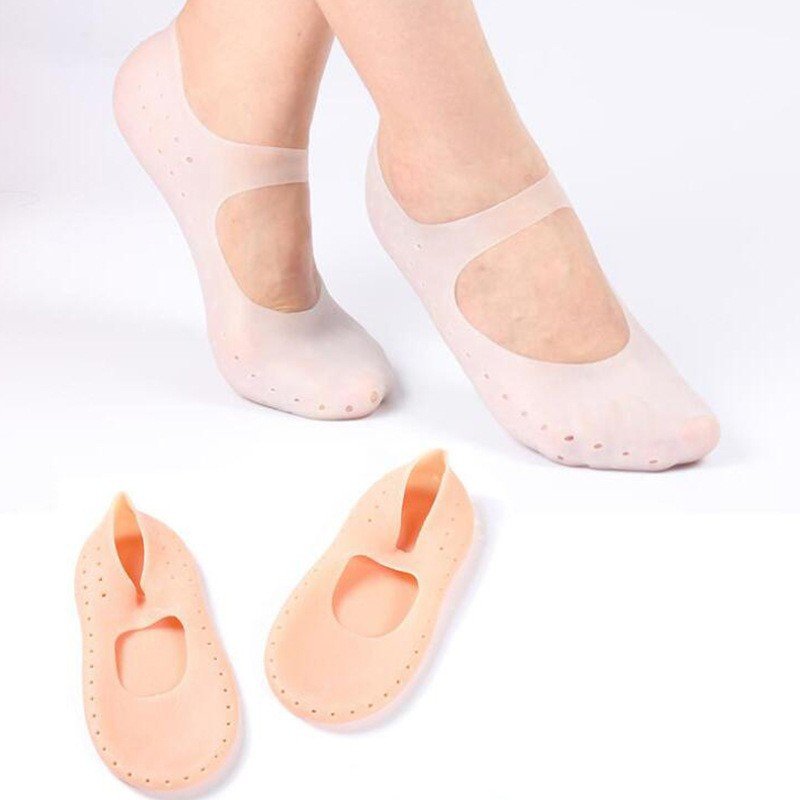 Ladies Shallow Heel Boat Socks Breathable Non-Slip Silicone Gel Foot Covers Moisturizing and Moisturizing Heel Socks