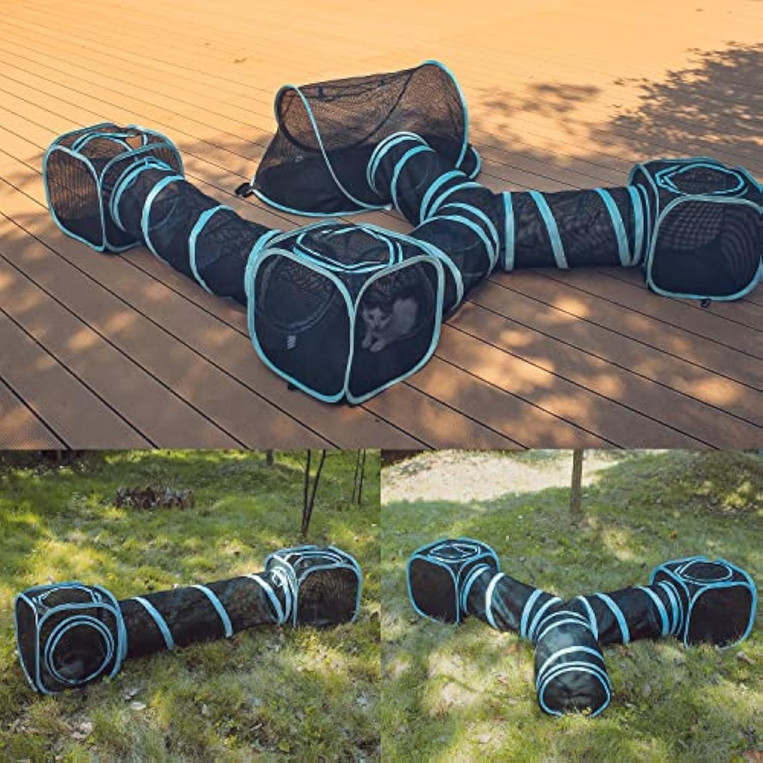 Indoor and Outdoor Playpen Portable Cat Tunnels and Cat Furniture Tent