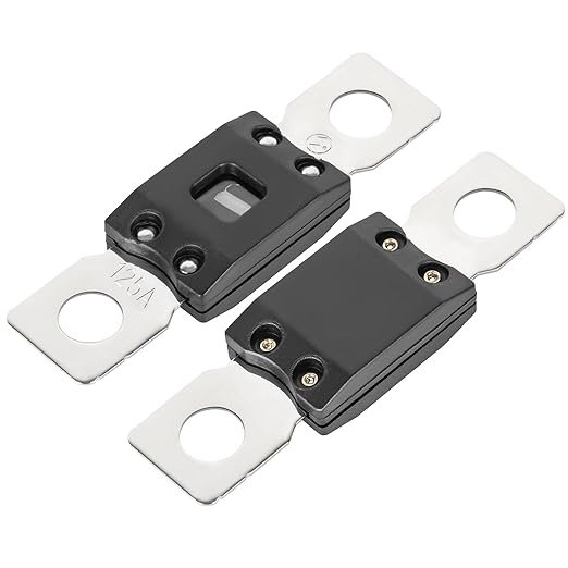 40A-500A 32V/48V/72V/125V Mega Fuse High Current Strip Bolt-on Fuses AMG/ANM Screw Fuse for Cars Boat RV Marine