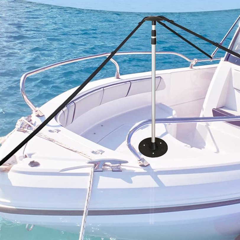 Qiyun Marine Accessories Heavy Duty Boat Adjustable System Telescopic Boat Cover Support Pole