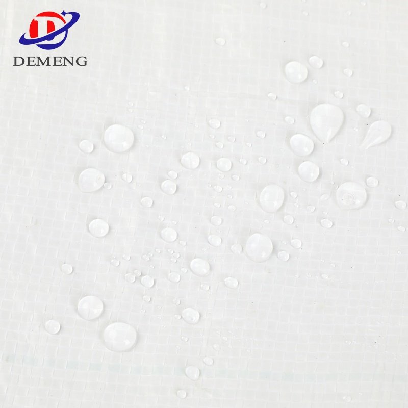 China White Color Waterproof Roofing Cover Tarpaulin Factory