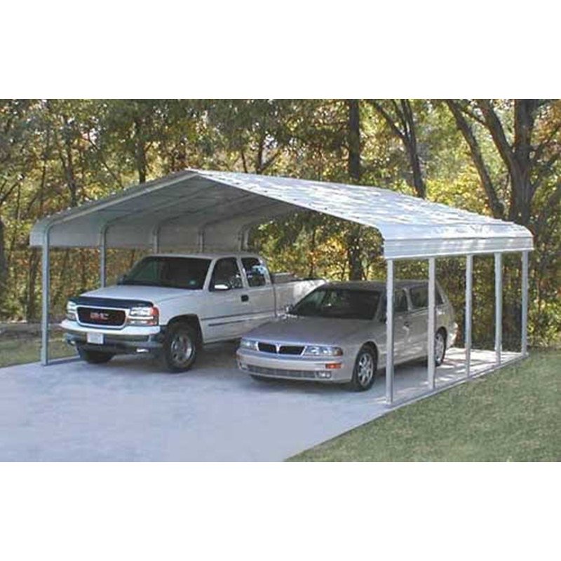 20' X 20' X 8' Metal Carport 2 Cars Regular Car Port DIY Kits
