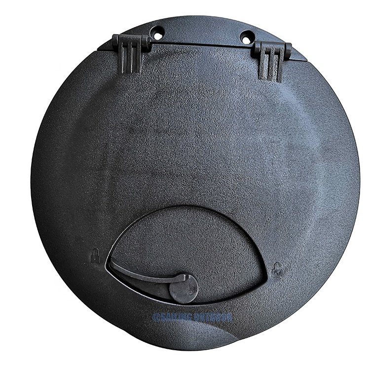 Plastic ABS Marine Boat Deck Hatch Plate Deck Cover With Storage Bag Kayak Accessories