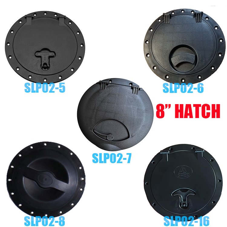 Plastic ABS Marine Boat Deck Hatch Plate Deck Cover With Storage Bag Kayak Accessories