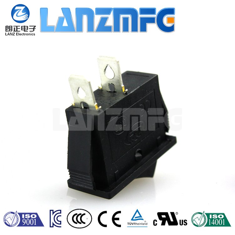 KCD3-101-2P Rocker Switch Lightless Red Transparent Cover
